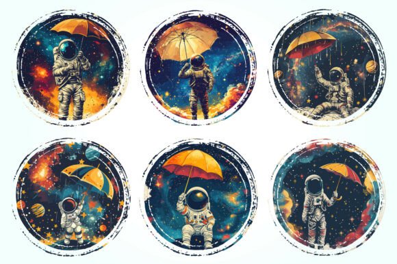Astronaut Vector Graphic for T-Shirt Design: Your Next Creative Asset