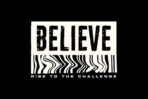 Believe Typography Badge Graphic Tee: A Designer's Take