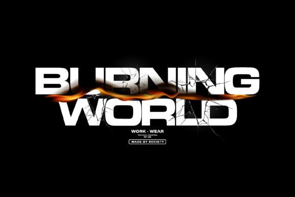 Burning World Typography Graphic Tee: A Designer's Honest Take