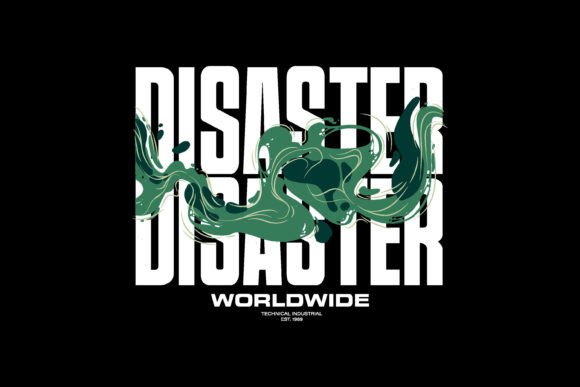 Disaster Typography: Bold Graphic Tees with Attitude