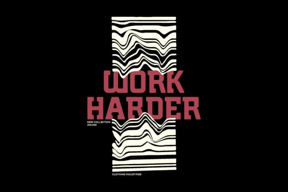 Hard Work Typography: The Streetwear Font for Bold Creators