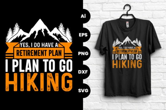 Hiking Vector Graphic T Shirt Design: A Print-Ready Asset for Creators