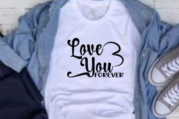 Love You Forever Graphic Design: A Modern Script for Heartfelt Projects