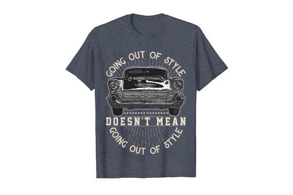 Vintage Car T-shirt Design Graphic: Classic Style for Modern Creators