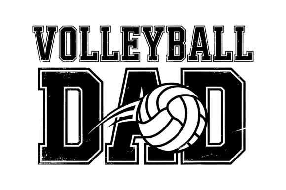Volleyball Dad Bold Varsity Graphic: Team Spirit in Design